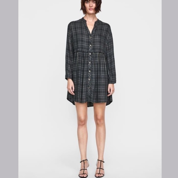 Zara Checkered Metallic Thread Dress - Picture 2 of 6
